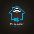 logo entreprise, domotique, maison