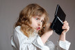 child playing video game
