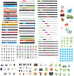Web mega pack - 64 navigation menus + 188 web icons