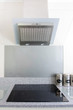 close up of hob and kitchen extrator fan