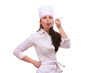 Beautiful cooking woman