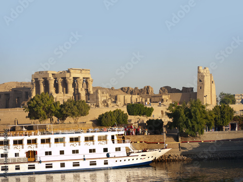 Photo: The Temple to Sobek, the crocodile god, Kom Ombo in Egypt The Temple to Sobek, the crocodile god, Kom Ombo in Egypt
