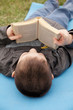 Kid reading book