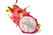 fresh dragon fruit isolated on white background.