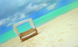 chaise lounge sur une plage de rêve