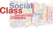 Social class background concept