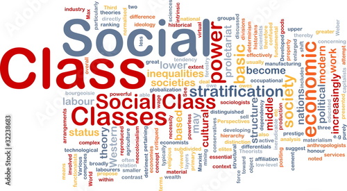Illustration: Social class background concept Social class background concept