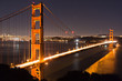 Golden Gate bridge at dusk