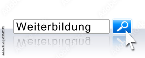 Illustration: Internet Suche Blau - Weiterbildung Internet Suche Blau - Weiterbildung