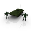 3d russian BMP2 with robots