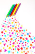 Colourful Stars and Pencils make a Heart Colourful Stars and Pencils make a Heart