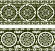 abstract scroll circular border banner