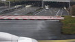 aircraft accelerates for takeoff on runway
