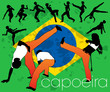 Capoeira silhouettes set