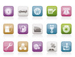 car parts, services and characteristics icons