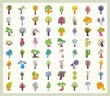 Vector Trees Illustrations Set Vector Trees Illustrations Set