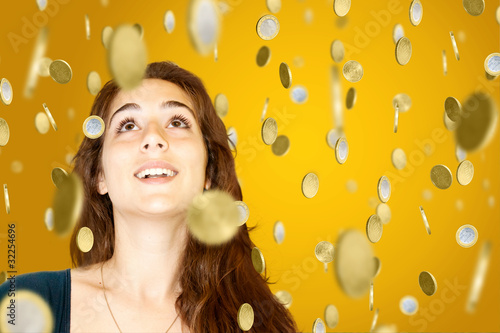 Photo: Woman in Gold Rain Woman in Gold Rain