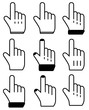 Computer Maus Computermaus Mauszeiger Cursor Hand Set 4