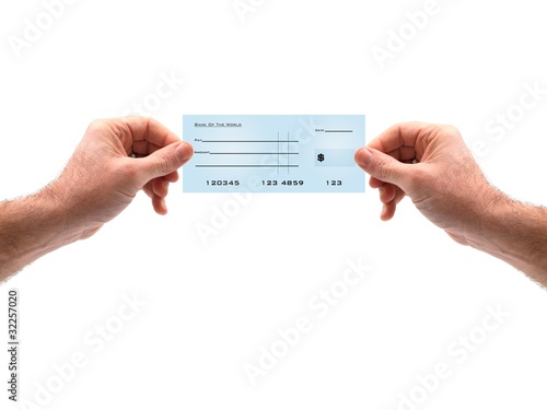Photo: Bank Check Bank Check