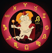 Photographie : Zodiac signs. The Lion. Cartoon