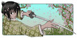 Proud Samurai Holding Blade - Nature Background