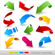 Collection of colour arrows