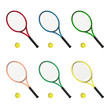 Couleurs des raquettes de tennis