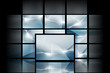blue digital space