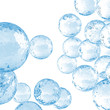 great number of transparent bubbles on a white background great number of transparent bubbles on a white background