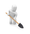 People at work. Image contain clipping path