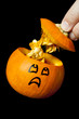 Pumpkin Scared to See His Insides