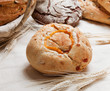 Bread on a table