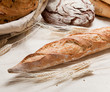 Bread on a table