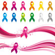 Vector: awareness ribbons awareness ribbons