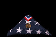 Veteran's Casket Flag And Medal