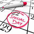 Calendar - Special Day Circled for Anticipated Date Calendar - Special Day Circled for Anticipated Date