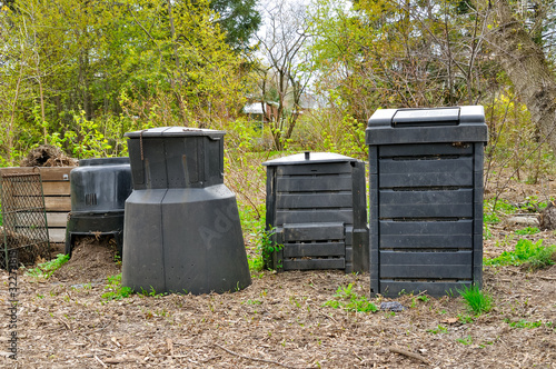 Photo: Plastic compost bins Plastic compost bins