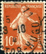 Photo: République Française, semeuse. Timbre postal. 1910. République Française, semeuse. Timbre postal. 1910.