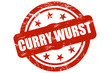 Sternen Stempel rot CURRYWURST