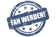 Sternen Stempel blau FAN WERDEN Sternen Stempel blau FAN WERDEN