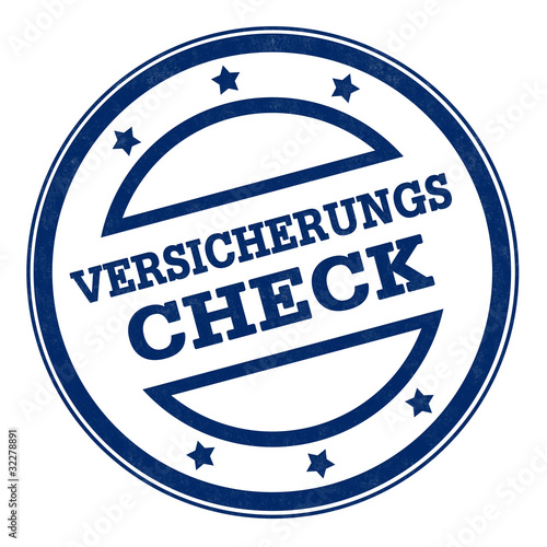 Illustration: VERSICHERUNGSCHECK button VERSICHERUNGSCHECK button