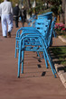 chaise métalique bleu de cannes chaise métalique bleu de cannes