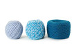 blue gamma clews in a row, isolated blue gamma clews in a row, isolated