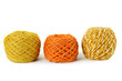 orange gamma clews in a row, isolated orange gamma clews in a row, isolated