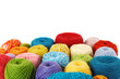 many multicolored clews, isolated many multicolored clews, isolated