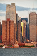 Photo: New York City Skyscrapers seen from the Hudson River New York City Skyscrapers seen from the Hudson River