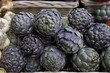 Artichoke for sale on market stall