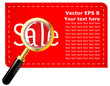 Magnifying glass with inscription sale
