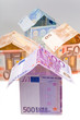 expensive houses from euro banknotes