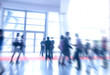 moving blur people